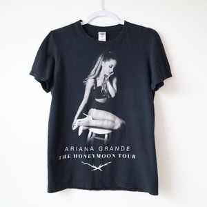 Ariana Grande Honeymoon Tour Black T Shirt, Size Small